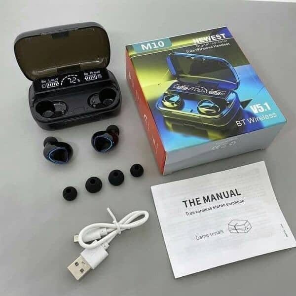 M10 Wireless Bluetooth Earbuds – Digital Display