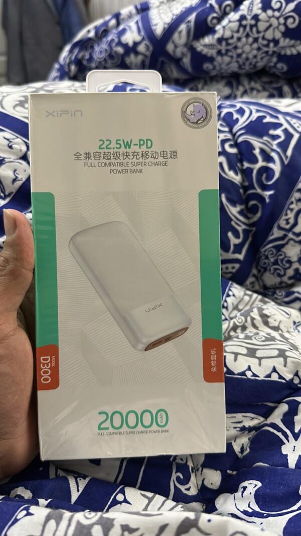 Power bank xipin 20,000 mah 22.5 watt speed output