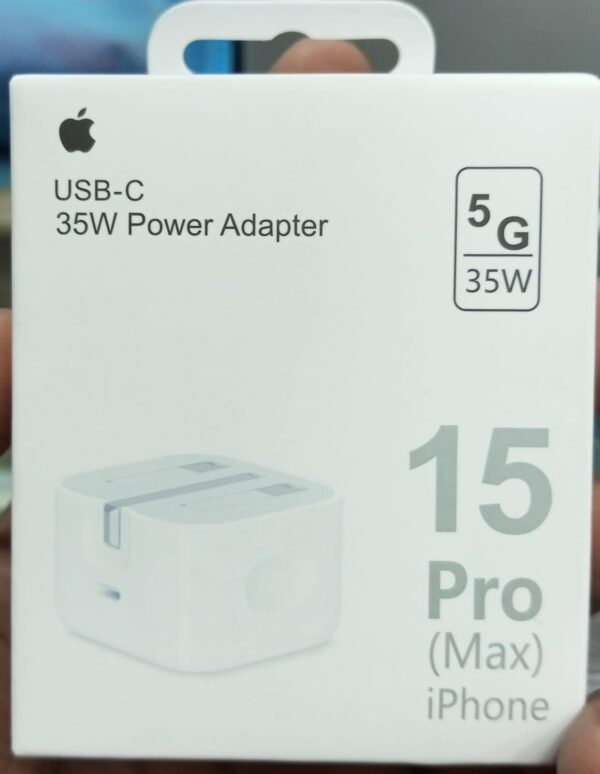 IPHONE 15 PRO MAX ORIGINAL CHARGER 35W POWER ADAPTOR WITH CABLE