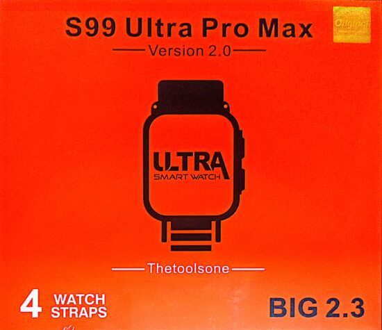 S99 ULTRA PRO MAX WATCH WITH 4 STRAPS