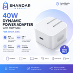 40W Dynamic Power Adapter (60W Max) – Fast & Reliable