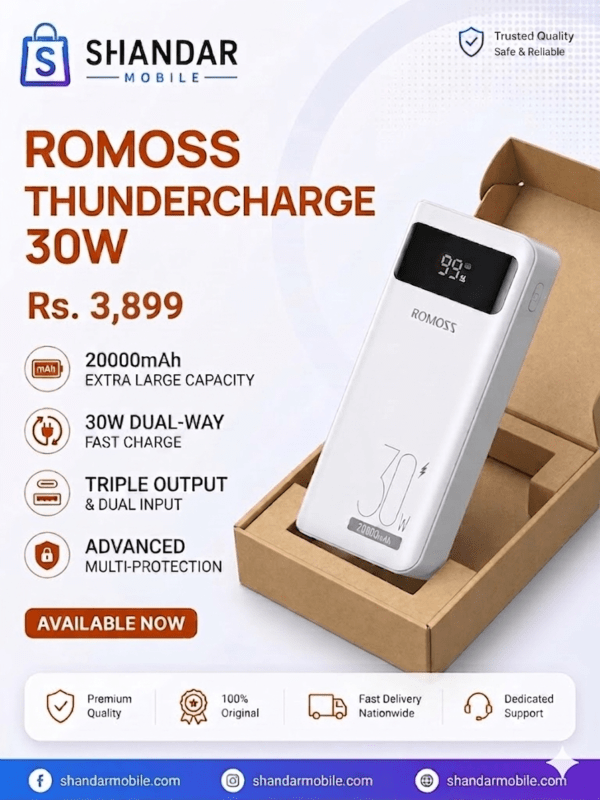 Romos 20000mah power bank